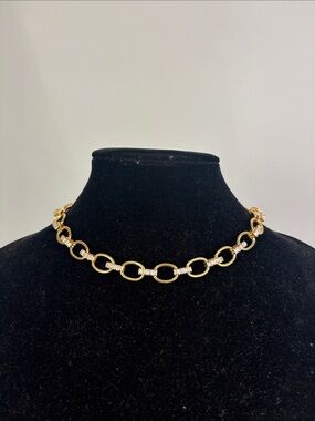 SERAFINA CRYSTAL GOLD CHAIN NECKLACE
